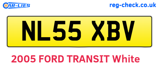 NL55XBV are the vehicle registration plates.