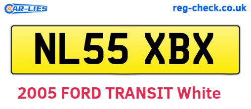 NL55XBX are the vehicle registration plates.