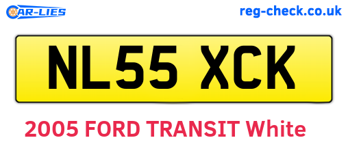 NL55XCK are the vehicle registration plates.