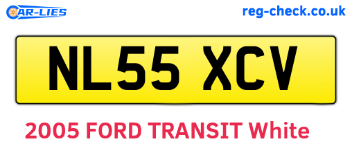 NL55XCV are the vehicle registration plates.