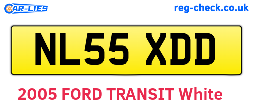NL55XDD are the vehicle registration plates.