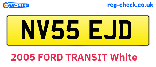 NV55EJD are the vehicle registration plates.