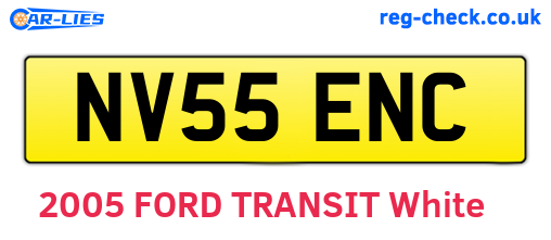 NV55ENC are the vehicle registration plates.