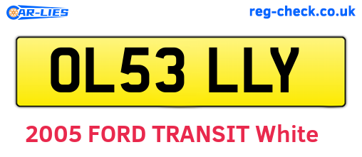 OL53LLY are the vehicle registration plates.