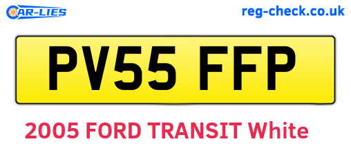 PV55FFP are the vehicle registration plates.