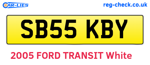 SB55KBY are the vehicle registration plates.