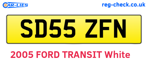 SD55ZFN are the vehicle registration plates.