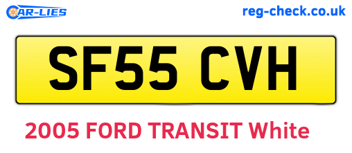 SF55CVH are the vehicle registration plates.