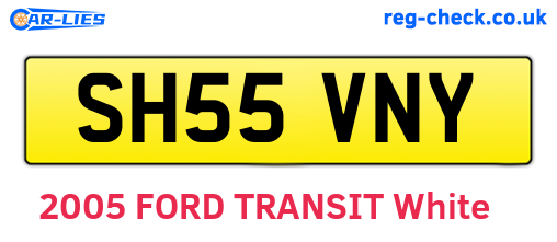 SH55VNY are the vehicle registration plates.