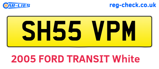 SH55VPM are the vehicle registration plates.