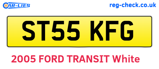 ST55KFG are the vehicle registration plates.