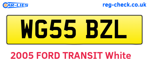 WG55BZL are the vehicle registration plates.