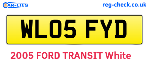 WL05FYD are the vehicle registration plates.