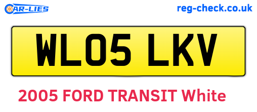 WL05LKV are the vehicle registration plates.