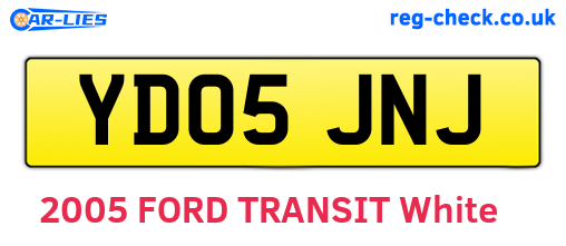 YD05JNJ are the vehicle registration plates.