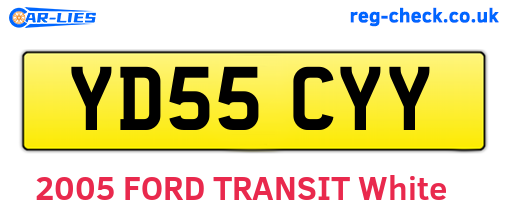 YD55CYY are the vehicle registration plates.