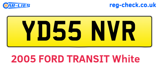 YD55NVR are the vehicle registration plates.