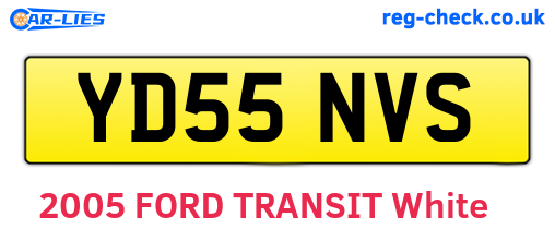 YD55NVS are the vehicle registration plates.