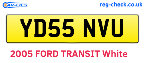 YD55NVU are the vehicle registration plates.