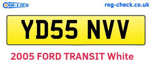 YD55NVV are the vehicle registration plates.
