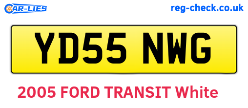 YD55NWG are the vehicle registration plates.