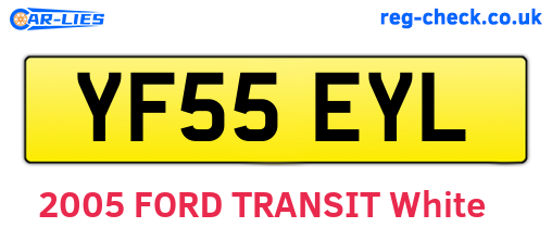 YF55EYL are the vehicle registration plates.