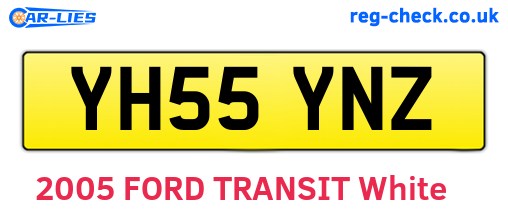YH55YNZ are the vehicle registration plates.