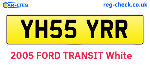 YH55YRR are the vehicle registration plates.