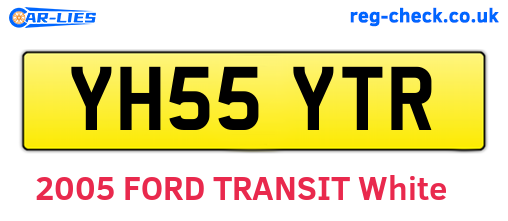 YH55YTR are the vehicle registration plates.