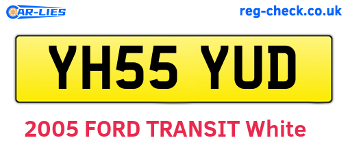 YH55YUD are the vehicle registration plates.
