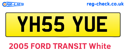 YH55YUE are the vehicle registration plates.