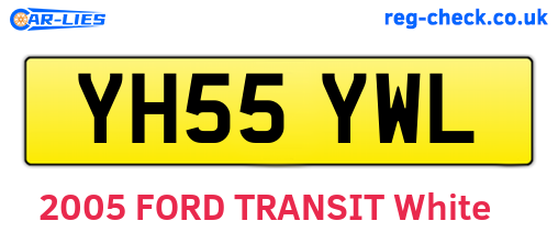 YH55YWL are the vehicle registration plates.