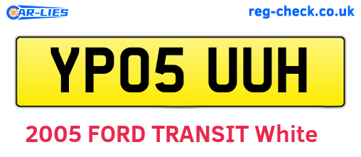 YP05UUH are the vehicle registration plates.