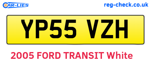 YP55VZH are the vehicle registration plates.
