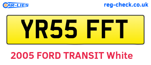 YR55FFT are the vehicle registration plates.