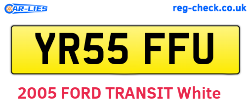 YR55FFU are the vehicle registration plates.