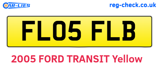 FL05FLB are the vehicle registration plates.