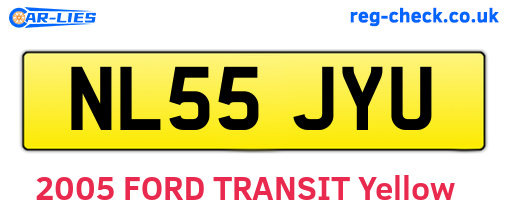 NL55JYU are the vehicle registration plates.