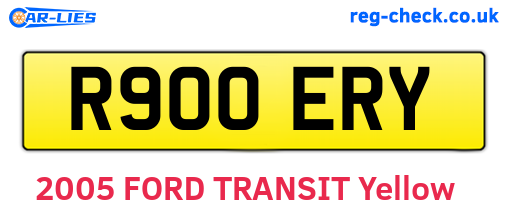 R900ERY are the vehicle registration plates.