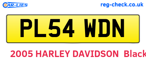PL54WDN are the vehicle registration plates.