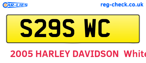 S29SWC are the vehicle registration plates.