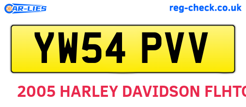 YW54PVV are the vehicle registration plates.