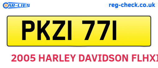PKZ1771 are the vehicle registration plates.