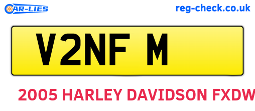 V2NFM are the vehicle registration plates.