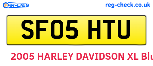 SF05HTU are the vehicle registration plates.