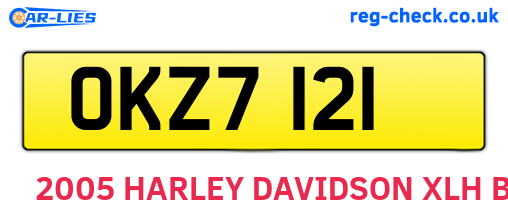 OKZ7121 are the vehicle registration plates.