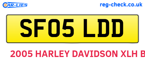 SF05LDD are the vehicle registration plates.