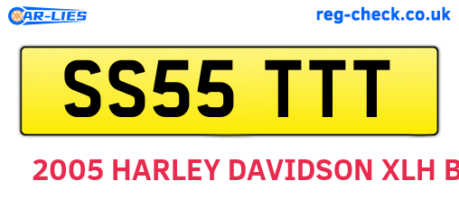 SS55TTT are the vehicle registration plates.