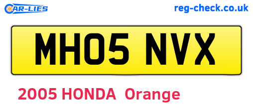 MH05NVX are the vehicle registration plates.