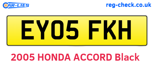 EY05FKH are the vehicle registration plates.